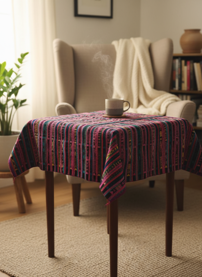 Handwoven Guatemalan Textile – Vibrant Artisan Fabric